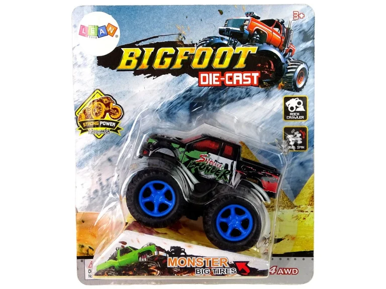 Resorak Monster Truck Pull Back Drive Gumene Gume Metalna Karoserija + Evoluirajuća Rampa 5
