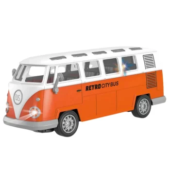 Retro Gradski Autobus S Daljinskim Upravljanjem, Rc Svjetla 1:30 2