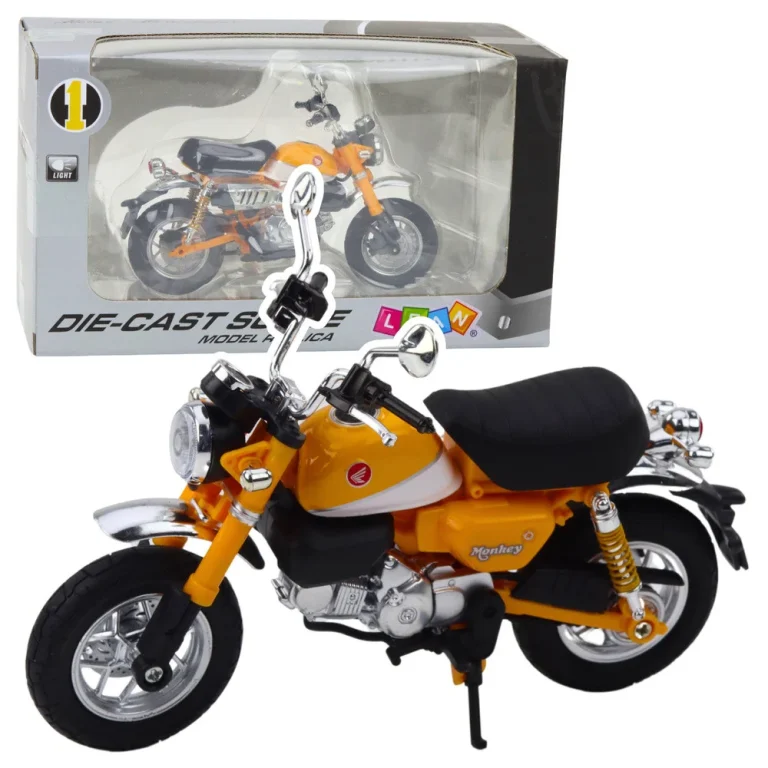 Retro Klasična Metalna Svjetla Za Motocikle, žuta 1:12 1