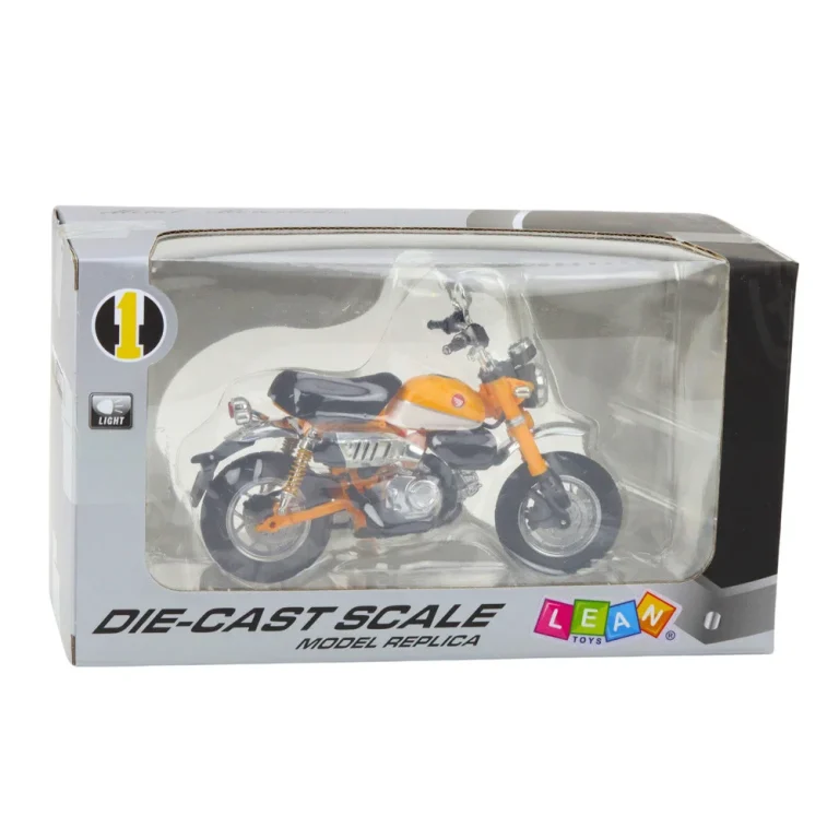 Retro Klasična Metalna Svjetla Za Motocikle, žuta 1:12 4