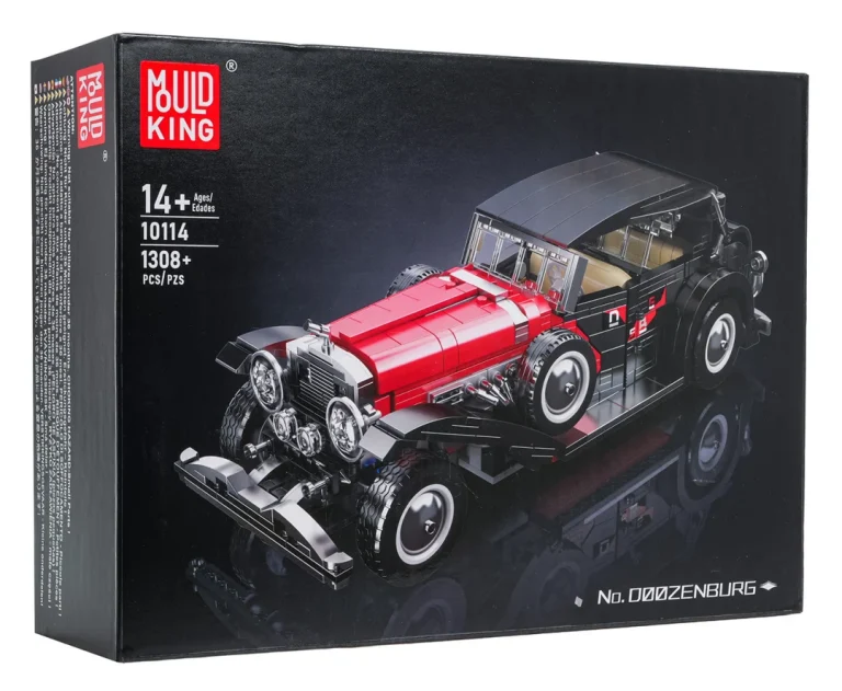 Retro Set Kockica Crveno Vozilo, 1308 Dijelova 10