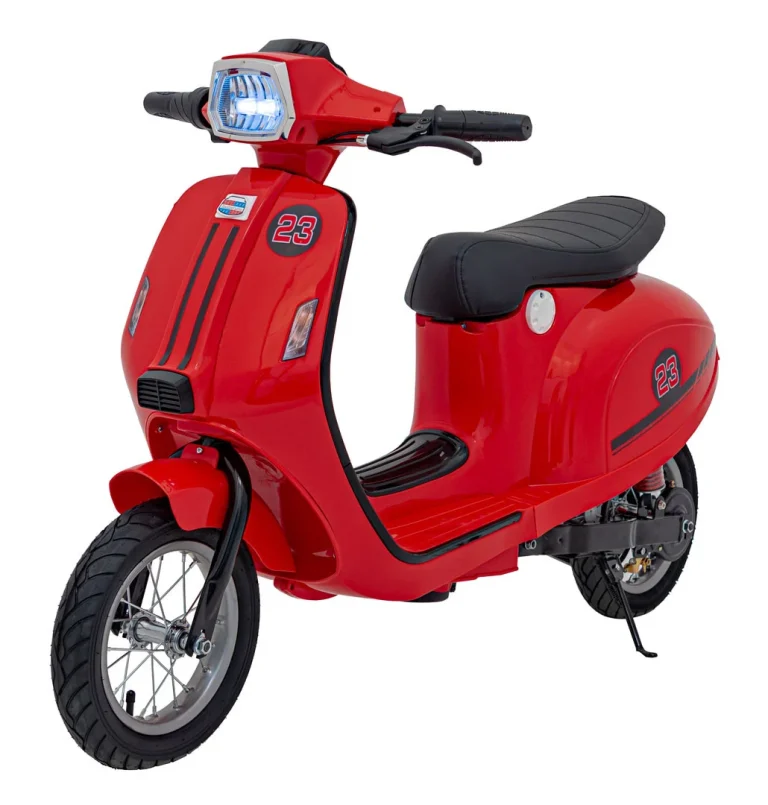 Retro Skuter 23 Crveno Motor Na Akumulator 1