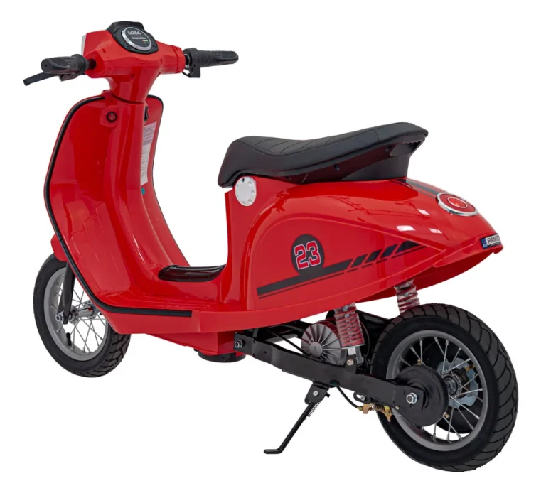 Retro Skuter 23 Crveno Motor Na Akumulator 8