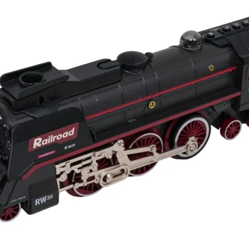 Retro Vlak Sa Svjetlima, Zvukom I Dimom 138 Cm 11