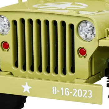 Retro Vojni Automobil Za Djecu Bež + 4x4 Pogon, Crna 11