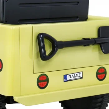 Retro Vojni Automobil Za Djecu Bež + 4x4 Pogon, Crna 12
