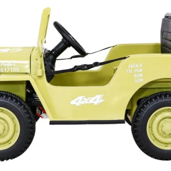Retro Vojni Automobil Za Djecu Bež + 4x4 Pogon, Crna 4