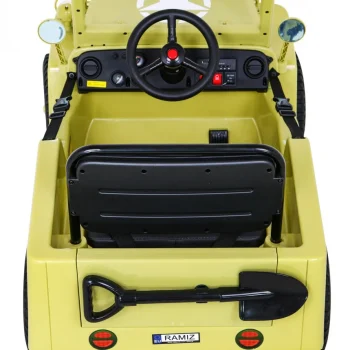 Retro Vojni Automobil Za Djecu Bež + 4x4 Pogon, Crna 6