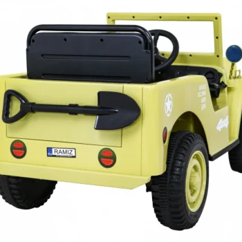Retro Vojni Automobil Za Djecu Bež + 4x4 Pogon, Crna 8