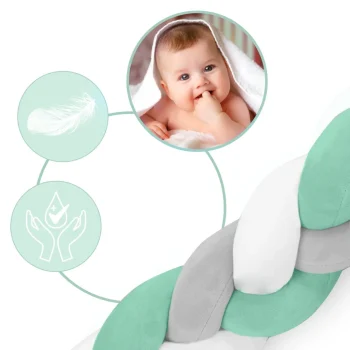 Ricokids 3m Marame Za Dječji Krevetić Mint Siva 5