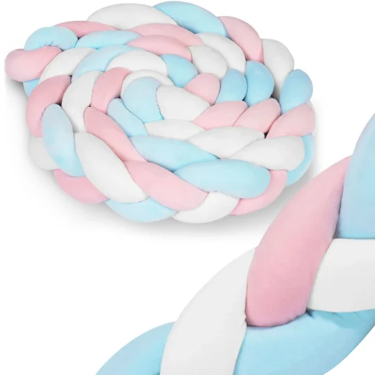 Ricokids 3m Ogrtač Za Dječji Krevetić Plavo Roza 1
