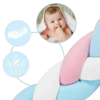 Ricokids 3m Ogrtač Za Dječji Krevetić Plavo Roza 4
