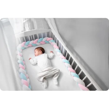 Ricokids 3m Ogrtač Za Dječji Krevetić Plavo Roza 5