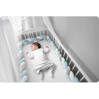 Ricokids 3m Ogrtač Za Dječji Krevetić Plavo Siv 4