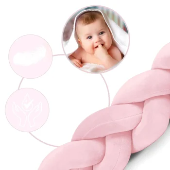 Ricokids 3m Ogrtač Za Dječji Krevetić Ružičasti 6