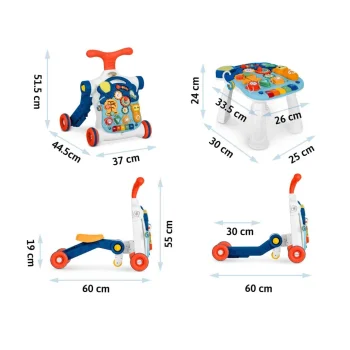 Ricokids 4 U 1 Edukativni Stol Plavi 781900 8