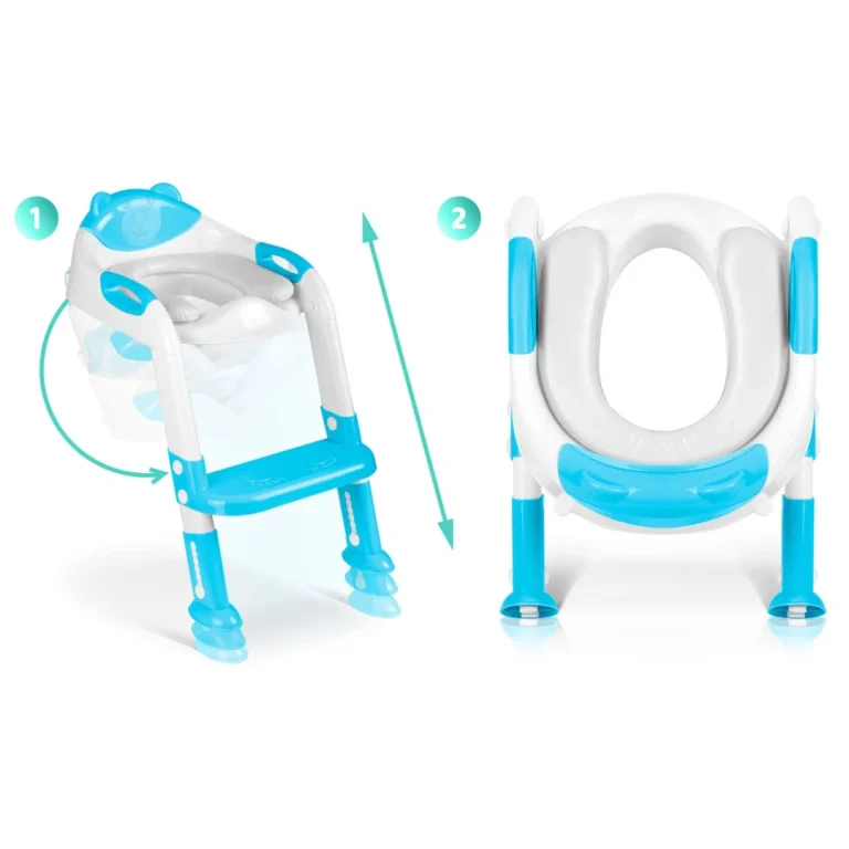 Ricokids 729200 Navlaka Za Wc školjku S Medvjedićem I Ljestvama, Plava 10