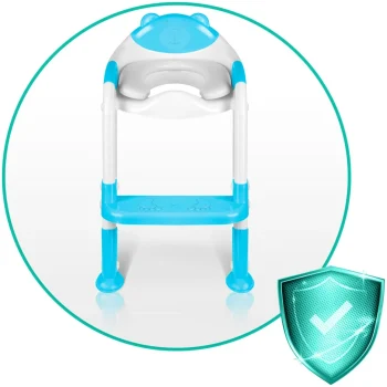Ricokids 729200 Navlaka Za Wc školjku S Medvjedićem I Ljestvama, Plava 8