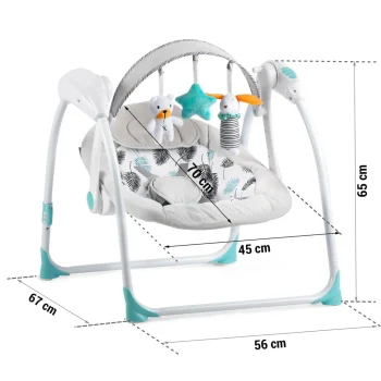 Ricokids 7326 Automatska Ljuljačka S Glazbom, Tirkizna 13