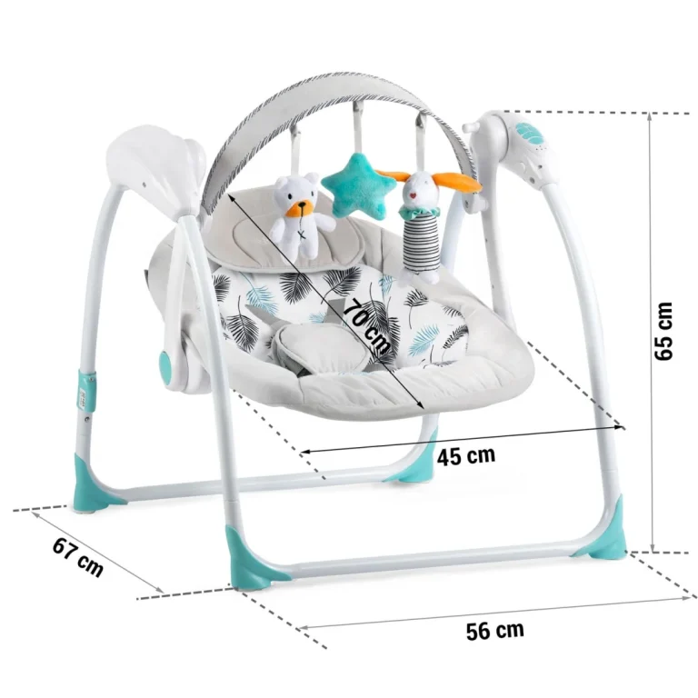 Ricokids 7326 Automatska Ljuljačka S Glazbom, Tirkizna 13