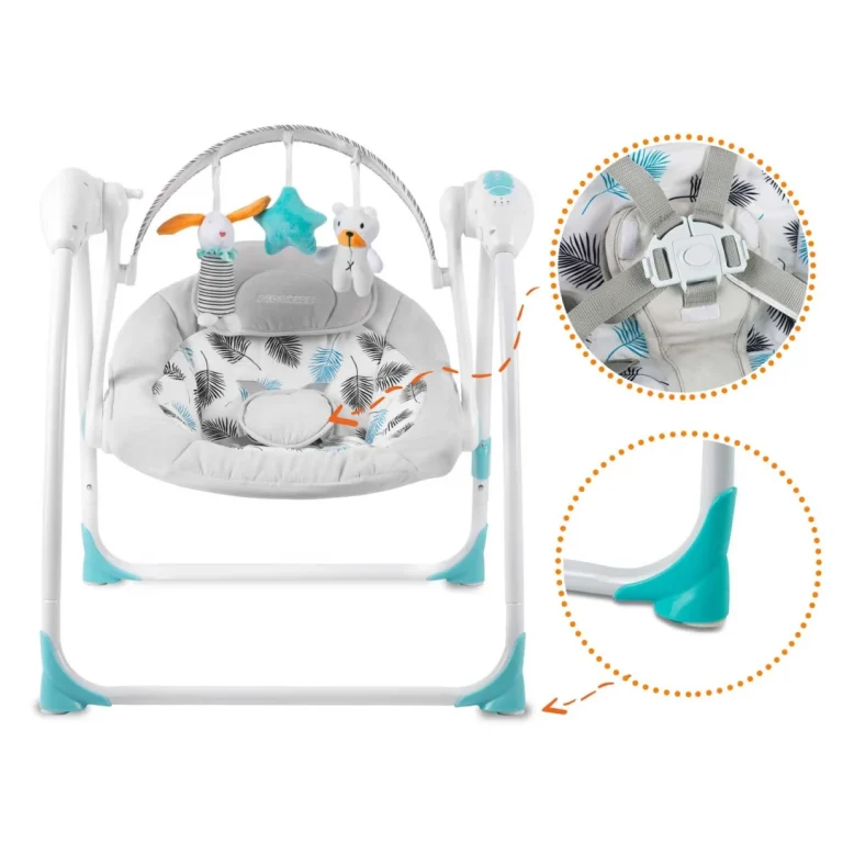 Ricokids 7326 Automatska Ljuljačka S Glazbom, Tirkizna 4