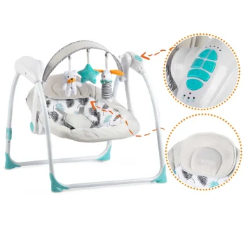 Ricokids 7326 Automatska Ljuljačka S Glazbom, Tirkizna 9