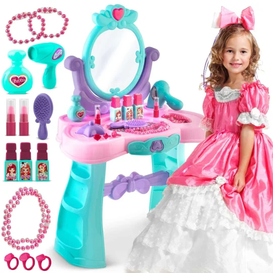 Ricokids 773200 Toaletni Stolić Za Djevojčice S Ogledalom 1