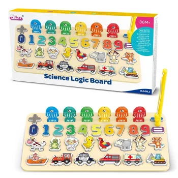 Ricokids 781400 Edukativna Ploča S Brojevima, životinjama I Vozilima 2