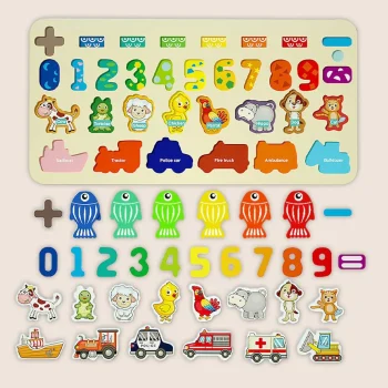 Ricokids 781400 Edukativna Ploča S Brojevima, životinjama I Vozilima 5