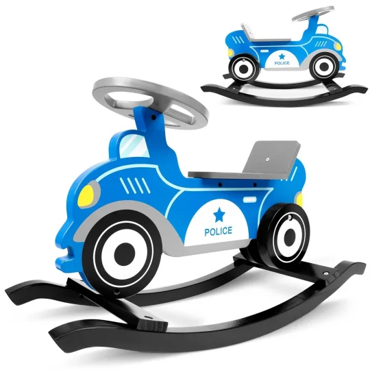 Ricokids 785000 Drveni Ljuljački Automobil Policija 1