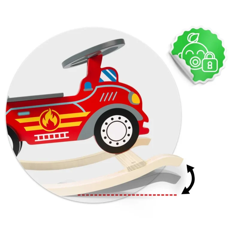 Ricokids 785001 Drveni Ljuljački Automobil Vatrogasna Postrojba 7