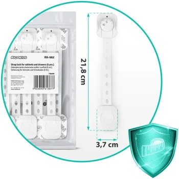 Ricokids 798200 Zaštita Od Otvaranja Ormarića 6 Kom Bijela 6