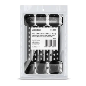 Ricokids 798202 Zaštita Za Otvaranje Ormarića 6 Komada Crna 9