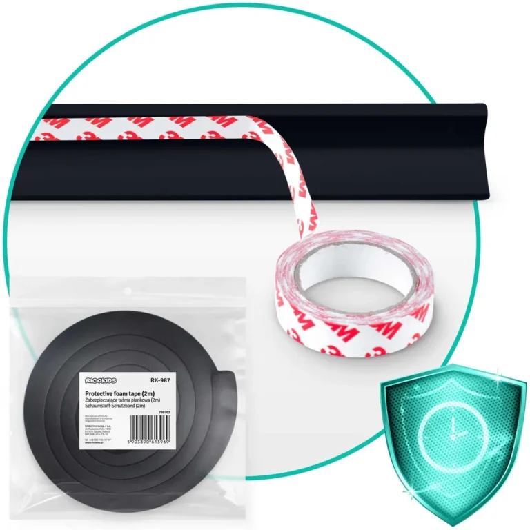 Ricokids 798701 Crna Pjenasta Sigurnosna Traka 2 M 5