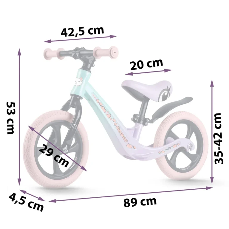 Ricokids Funnu Bicikl Za Ravnotežu Za Djecu, Siva, Var. 760504 8