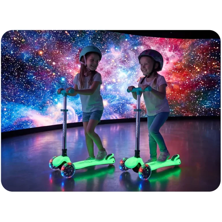 Ricokids Glow Trokotačni Balansirajući Skuter Za Djecu, Svijetli U Mraku Tirkizni 3