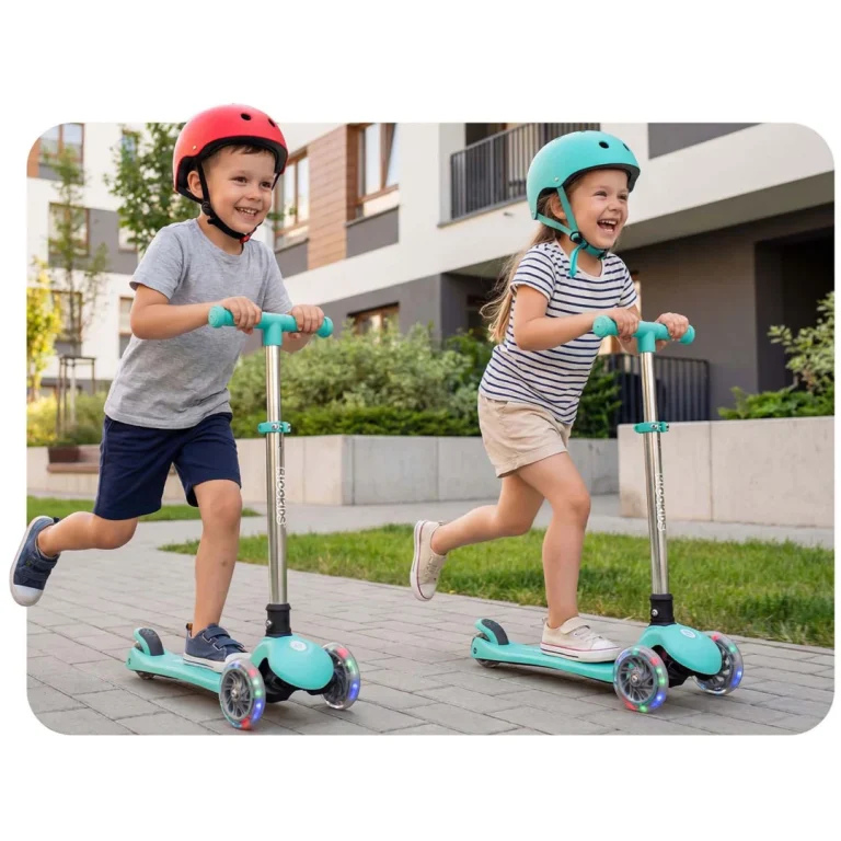 Ricokids Glow Trokotačni Balansirajući Skuter Za Djecu, Svijetli U Mraku Tirkizni 4