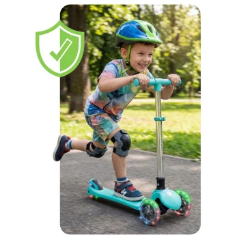 Ricokids Glow Trokotačni Balansirajući Skuter Za Djecu, Svijetli U Mraku Tirkizni 6