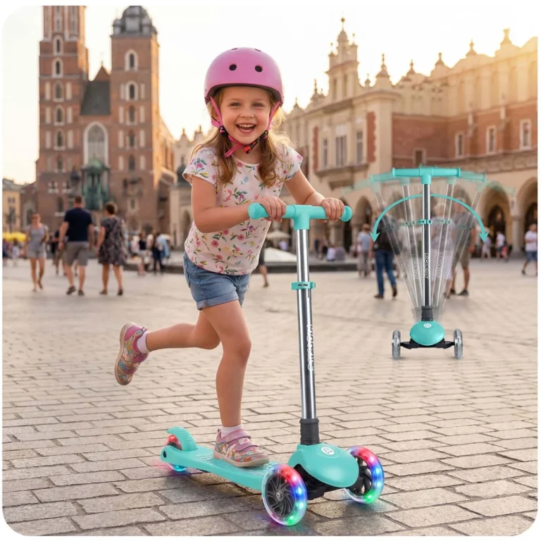 Ricokids Glow Trokotačni Balansirajući Skuter Za Djecu, Svijetli U Mraku Tirkizni 7