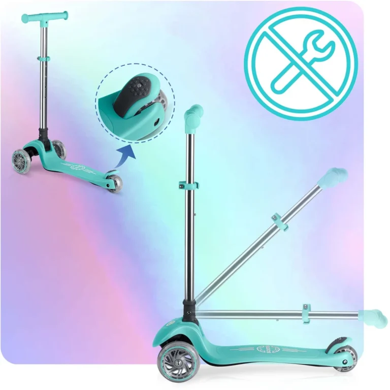 Ricokids Glow Trokotačni Balansirajući Skuter Za Djecu, Svijetli U Mraku Tirkizni 9
