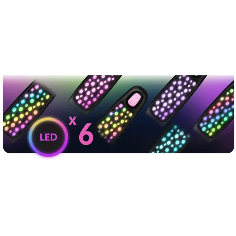 Ricokids Glowi Trokotačni Led Skuter Za Djecu Crni I Rozi 12