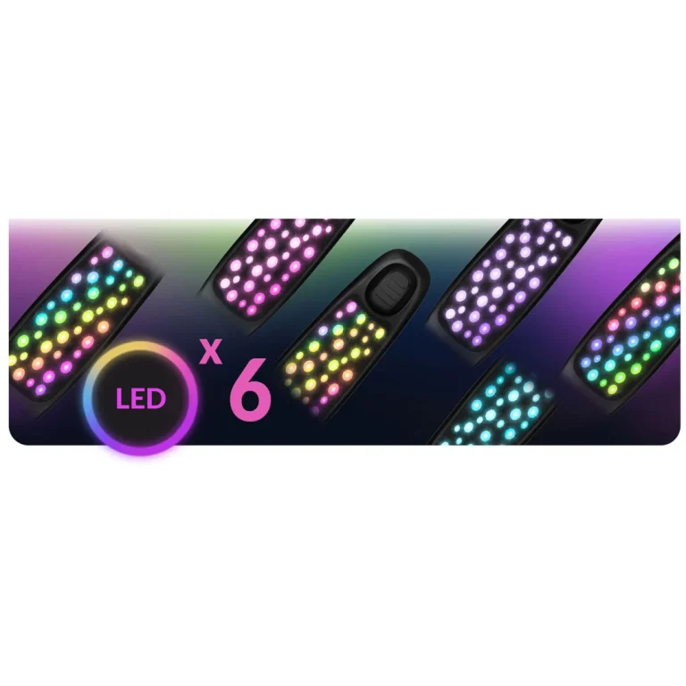 Ricokids Glowi Trokotačni Led Skuter Za Djecu Crni 12