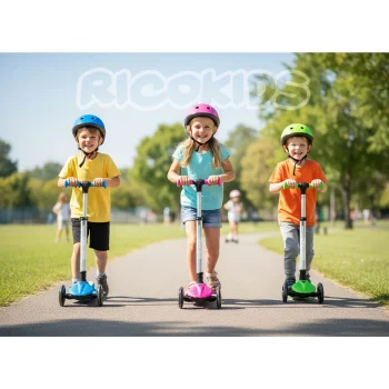 Ricokids Jelly Trokotačni Balansirajući Skuter Za Djecu, Svijetli U Mraku Plavi 11