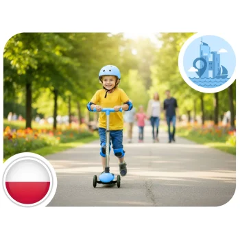 Ricokids Jelly Trokotačni Balansirajući Skuter Za Djecu, Svijetli U Mraku Plavi 14