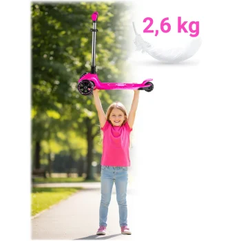 Ricokids Jelly Trokotačni Balansirajući Skuter Za Djecu, Svijetli U Mraku Roza 10