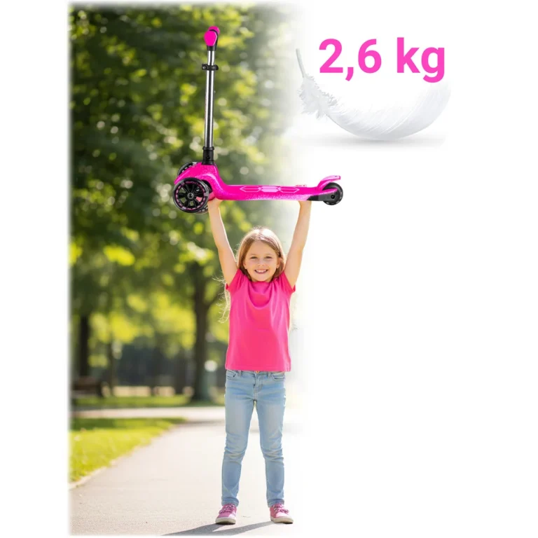 Ricokids Jelly Trokotačni Balansirajući Skuter Za Djecu, Svijetli U Mraku Roza 10