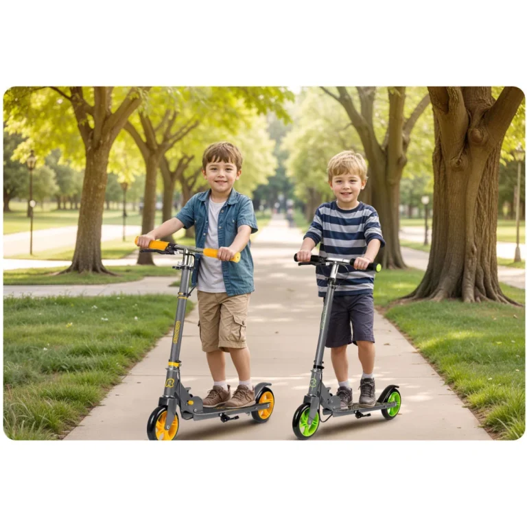 Ricokids Kodi Skuter Sivi I Narančasti 12
