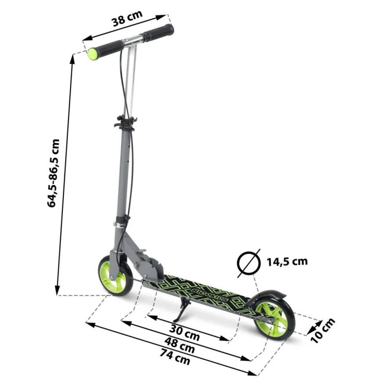 Ricokids Kodi Skuter Sivo Zeleni 5