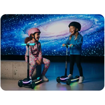 Ricokids Leddi Led Skuter S Tri Kotača Za Djecu Crni I Tirkizni 3