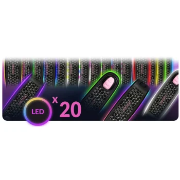 Ricokids Leddi Led Skuter S Tri Kotača Za Djecu Crni I Tirkizni 7
